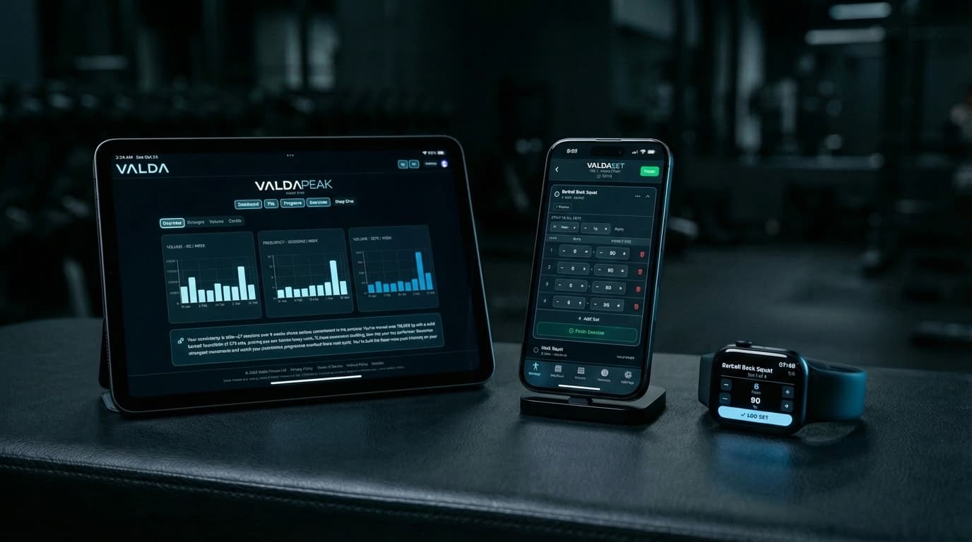 VALDA on iPad, phone, and Apple Watch